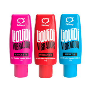 Liquidi Vibrador Gel Beijável 15g — Sexy Fantasy | Chiclete, Morango ou Menta